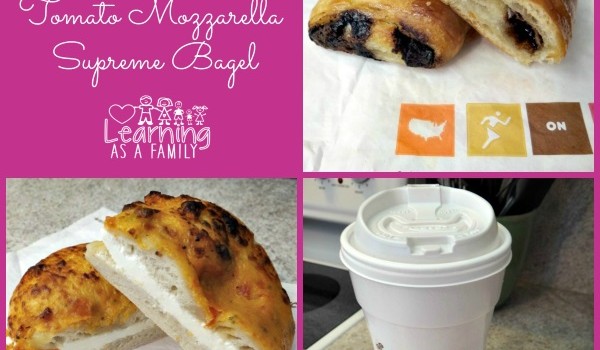 Dunkin’ Donuts Chocolate Croissant and Tomato Mozzarella Supreme Bagel!