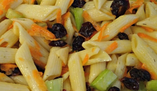 Cranberry Pasta Salad With a Homemade Apple Cider Vinaigrette!