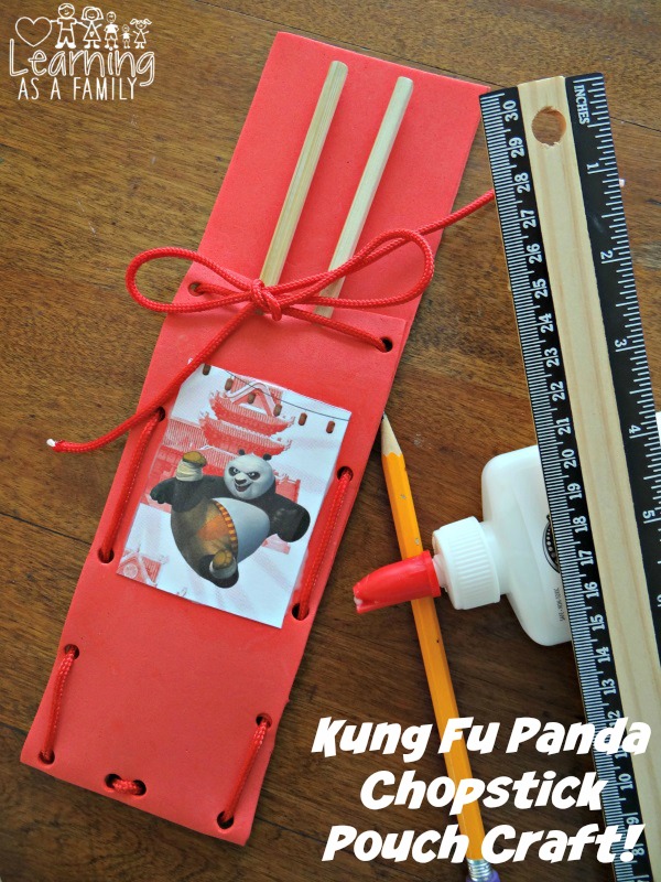 Kung Fu Panda Chopstick Pouch Craft