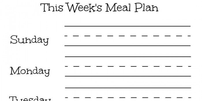 Erasable Meal Planning Frame! Make Yours With “This Week’s Meal Plan” Printable!