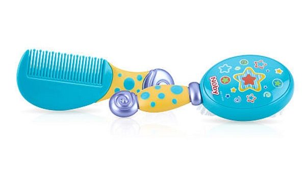 Nuby Comfort Grip Comb and Brush Set Review! My Toddler Loves To Use Them Himself!
